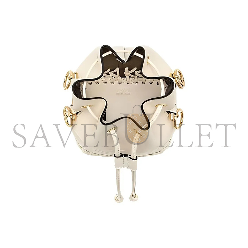 F**di mini mon tresor white bucket bag 8bs010agv0f0k7e (20*15*11cm)